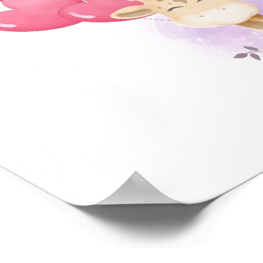 Unterschreiben Sie einen Ballon, Gästebuchposter,  Poster (Ecke)