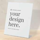 Unterschreiben Sie Ihr Design Upload 10" x 12" Sockelschild