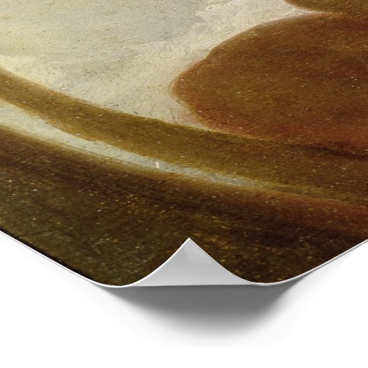 Unterschreiben Sie mit Affen, die eine Pfeife rauc Poster (Ecke)