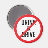 Unterschreiben Sie nicht trinken und fahren | Magn Magnet (Vorderseite/Rückseite)