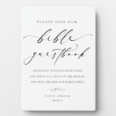 Unterschreiben Sie unser Bibel Wedbook Fotoplatte (Vorderseite)