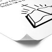 Unterschreiben Sie unser Bibel Wedbook, Modernes Z Poster (Ecke)