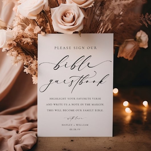 Unterschreiben Sie unser Bibel Wedbook Poster