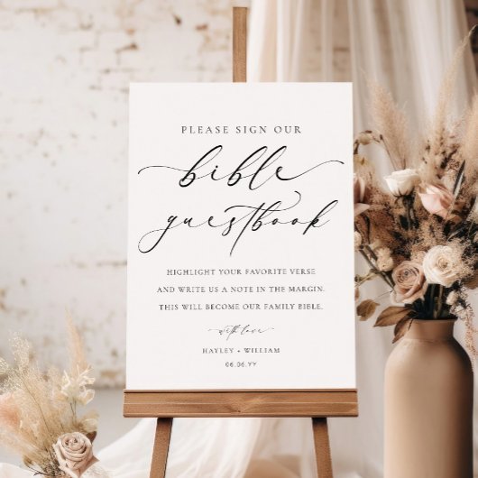 Unterschreiben Sie unser Bibel Wedbook Poster