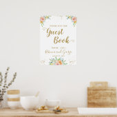 Unterschreiben Sie unser Gästebuch blumengeschmück (Küche)