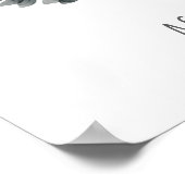 Unterschreiben Sie unser GÄSTEBUCH Blumenkalligraf (Ecke)