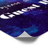 Unterschreiben Sie unser Gästebuch. Hochzeit der W Poster (Ecke)