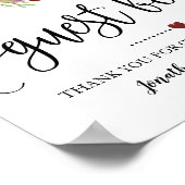 Unterschreiben Sie unser Gästebuch Polterabend Mar (Ecke)