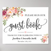 Unterschreiben Sie unser Gästebuch Polterabend pin (Vorne)