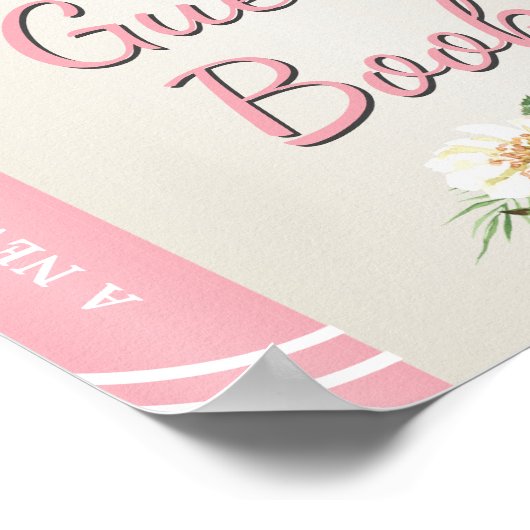 Unterschreiben Sie unser Gästebuch Storybook Baby  (Ecke)