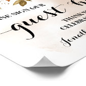 Unterschreiben Sie unser Gästebuch Wedding Herbst (Ecke)