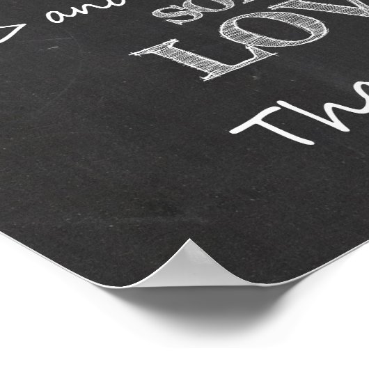 Unterschreiben Sie unser Gästebuchschild Poster (Ecke)