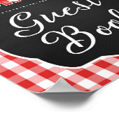 Unterschreiben Sie unser Gästebuchsign - Red Baby  Poster (Ecke)