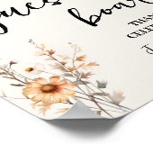 Unterschreiben Sie unser Gästebüro Hochzeitsfeiern Poster (Ecke)