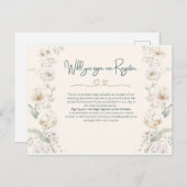 Unterschreiben Sie unser Register - Vorschlag Postkarte (Vorne/Hinten)