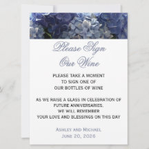 Unterschreiben Sie unser Zeichen für Hydrangea