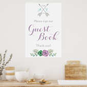 Unterschreiben Sie unsere Gästebuchsignatur bothan Poster (Küche)