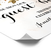 Unterschreiben Sie unsere Herbstduschendusche Poster (Ecke)