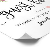 Unterschreiben Sie unseren Polterabend in Rosa Poster (Ecke)