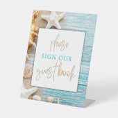 Unterschreiben Unser Gästebeschild - Thema Strands Sockelschild (Vorderseite)