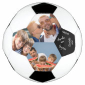 Unterschrieben 3 FotoCollage Schwarz und Weiß Fußball (Vorderseite)