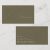 Unterschrift C Visitenkarte (Vorne/Hinten)