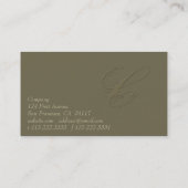 Unterschrift C Visitenkarte (Rückseite)