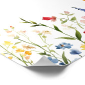 Unterschrift der blumenblutenden Foto Poster (Ecke)
