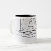 Unterschrift der Königin Elizabeth I Zweifarbige Tasse (Vorderseite Links)