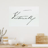 Unterschrift der Königin Victoria (Stift und Tinte Poster (Küche)