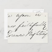 Unterschrift der Nachtigall Florenz Postkarte (Vorne/Hinten)