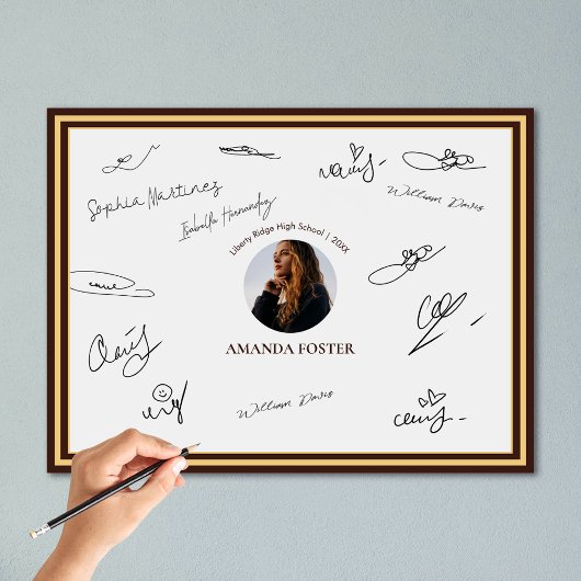 Unterschrift der Partei für den Minimalistischen F Poster