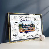 Unterschrift des Coach-Wertermittlungsteams Poster