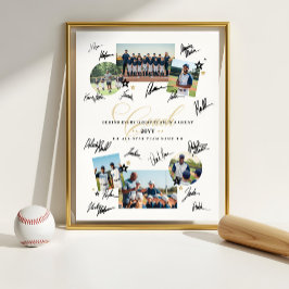 Unterschrift des Coach-Wertermittlungsteams Poster