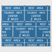 Unterschrift des Fremdenverkehrsinformationszentru Geschenkpapier (Flach)