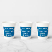 Unterschrift des Fremdenverkehrsinformationszentru Pappbecher