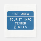 Unterschrift des Fremdenverkehrsinformationszentru Serviette (Vorderseite)