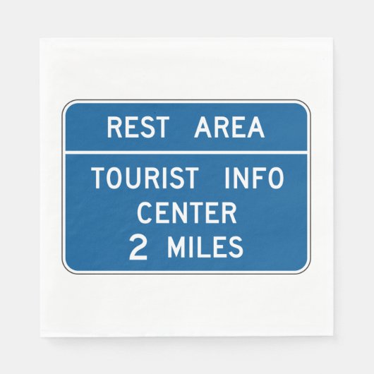 Unterschrift des Fremdenverkehrsinformationszentru Serviette (Vorderseite)