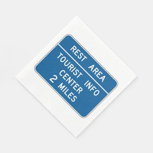 Unterschrift des Fremdenverkehrsinformationszentru Serviette (Ecke)