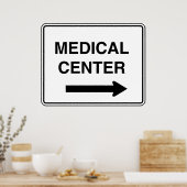 Unterschrift des medizinischen Zentrums Poster (Küche)