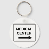 Unterschrift des medizinischen Zentrums Schlüsselanhänger (Rückseite)