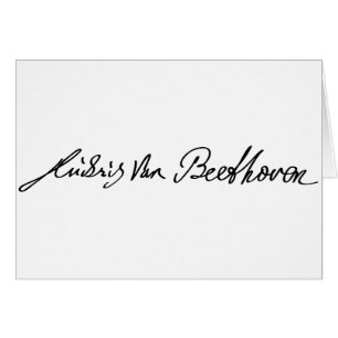 Unterschrift des Musikers Ludwig van Beethoven