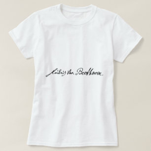 Unterschrift des Musikers Ludwig van Beethoven T-Shirt