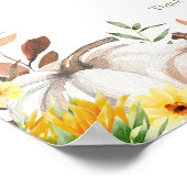 Unterschrift des Pumpkin Sunflower Hochzeit im Her Poster (Ecke)