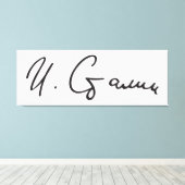 Unterschrift des sowjetischen Ministerpräsidenten  Leinwanddruck (Insitu (Holzboden))