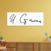 Unterschrift des sowjetischen Ministerpräsidenten  Leinwanddruck (Insitu (Wohnzimmer))