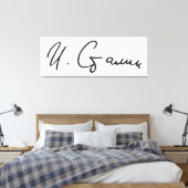 Unterschrift des sowjetischen Ministerpräsidenten Leinwanddruck (Insitu (Schlafzimmer))