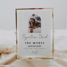 Unterschrift des Tieres Getränk mit Foto