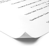 Unterschrift "EVERLEIGH Wedding Drink Cocktail Men Poster (Ecke)