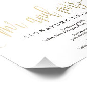 Unterschrift für Hochzeitstifte Wählen Sie Ihre Gr Fotodruck (Ecke)